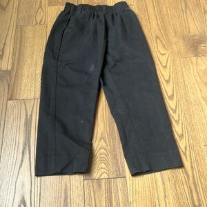 Black Casual Straight-Leg Bottoms